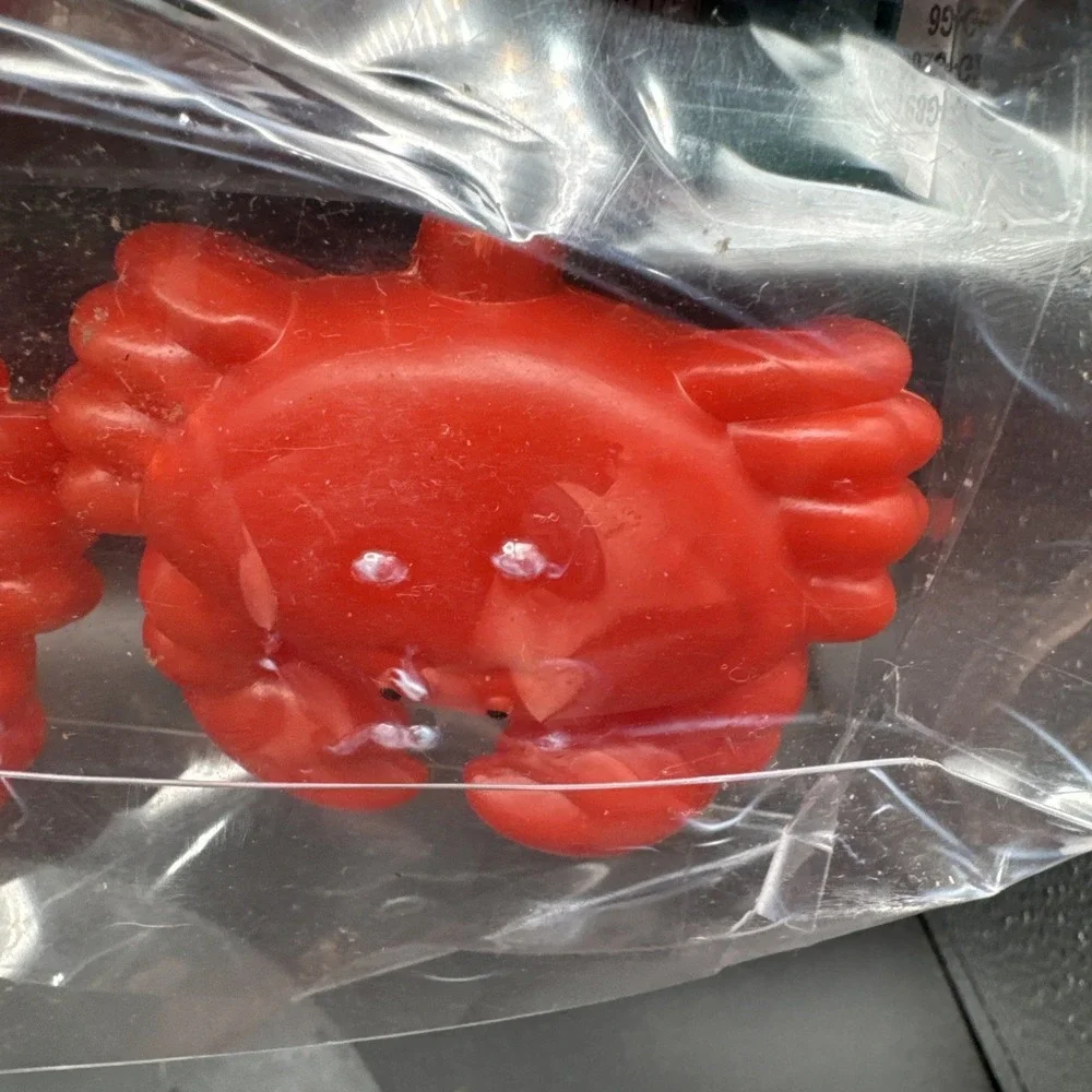 VTG Lobster Blow Mold String Lights Red Nautical Sea Tiki Beach Decor Set of 10